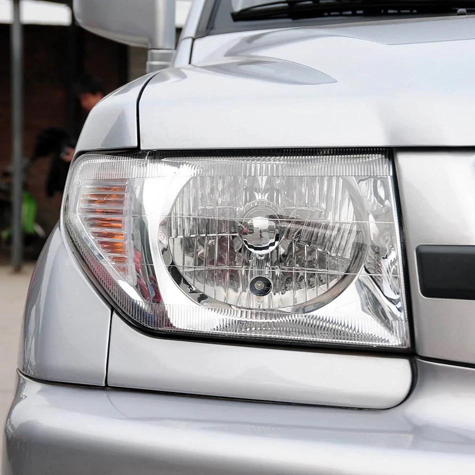 لميتسوبيشي باجيرو IO H65W H66W H76W H77W سيارة الجبهة غطاء المصباح عاكس الضوء الزجاج غطاء المصباح قبعات كشافات قذيفة غطاء المصباح #2