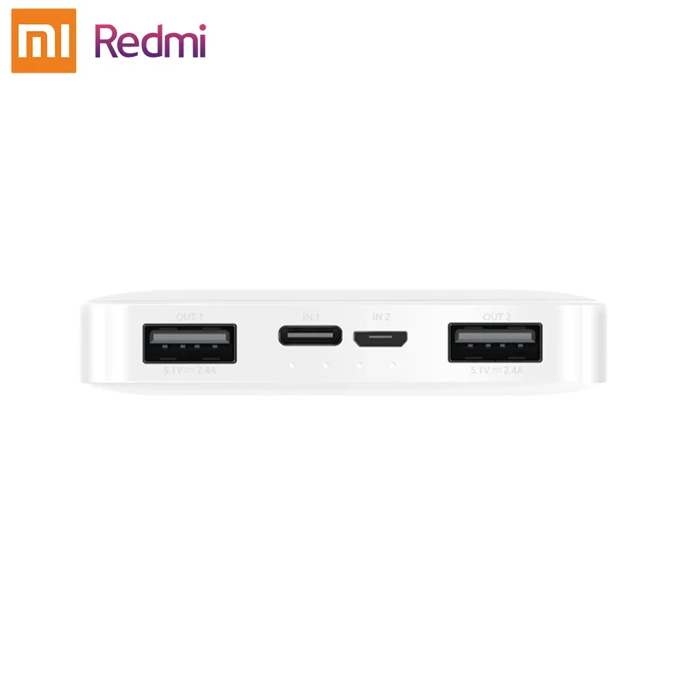 Imagem -03 - Xiaomi-redmi Quick Charging Power Bank Carregamento Rápido Carregador Portátil para Telemóveis 10000mah 18w Pb100lzm