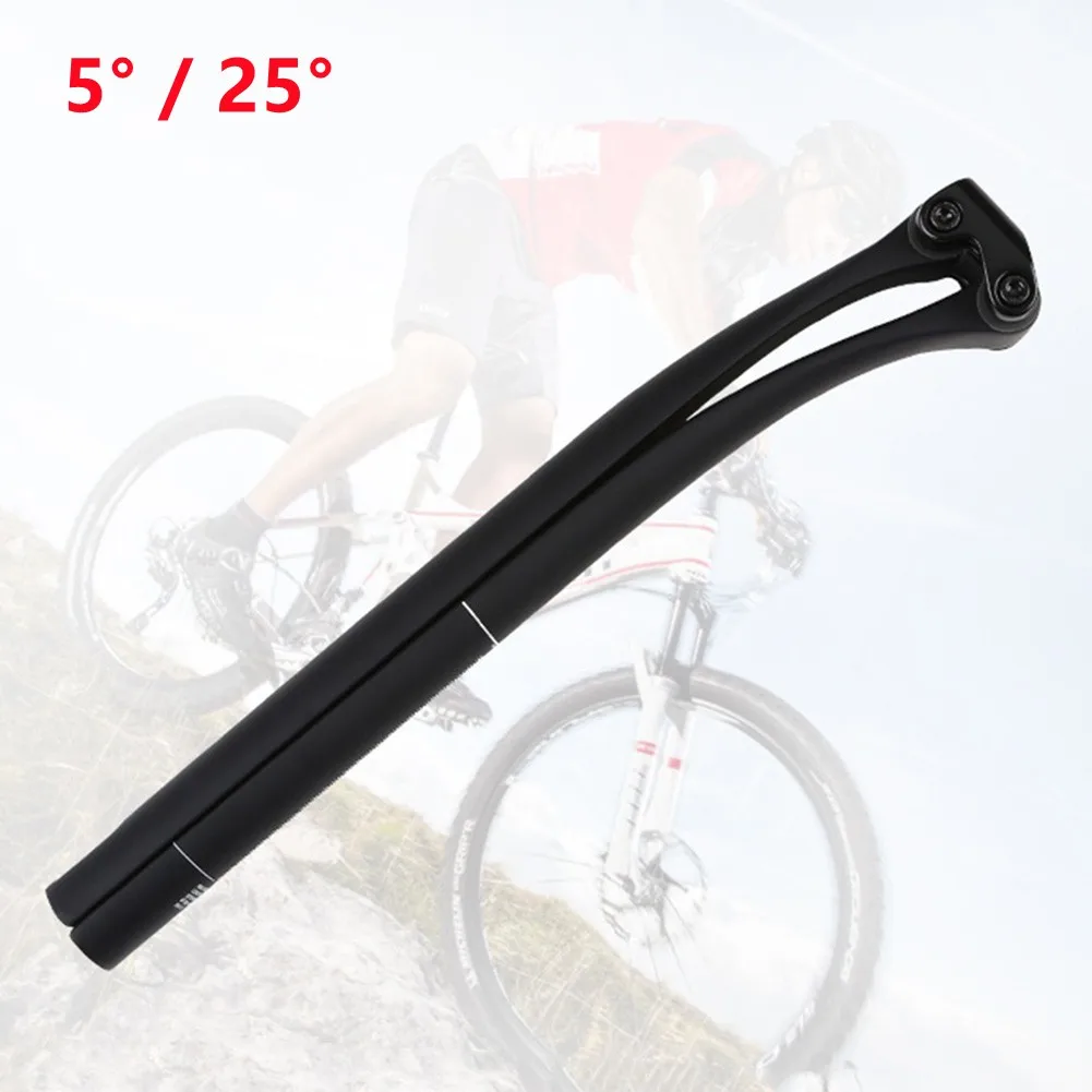 1x MTB Road Bike Seatpost Full T-800 High-strength Carbon Fiber Fiber Seat Post Tube 31.6/30.8/27.2mm Carbon Fiber Base Cover