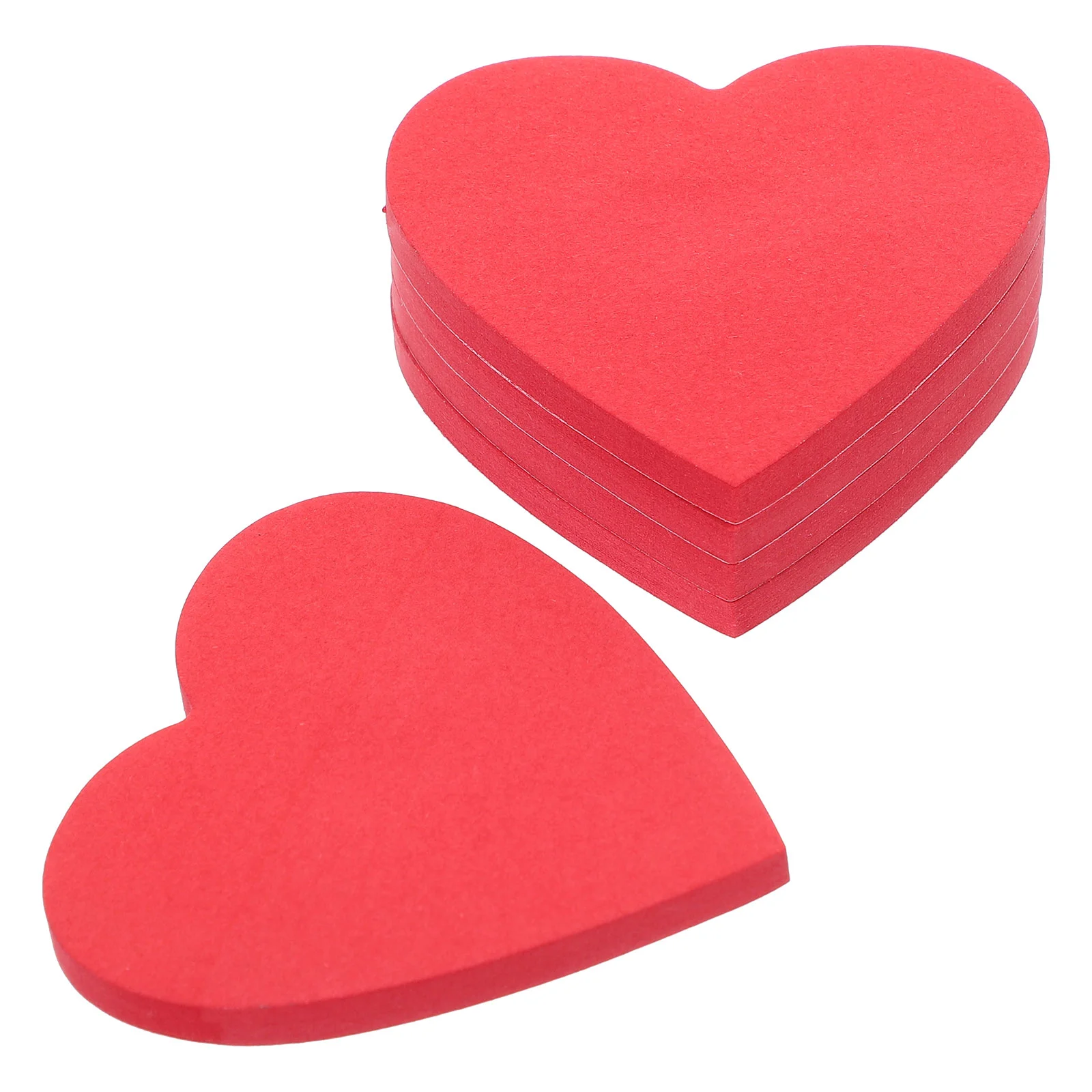 

5 Books Heart-shaped Red Love Note Mother Nail Stickers Household Memo Paper Supply