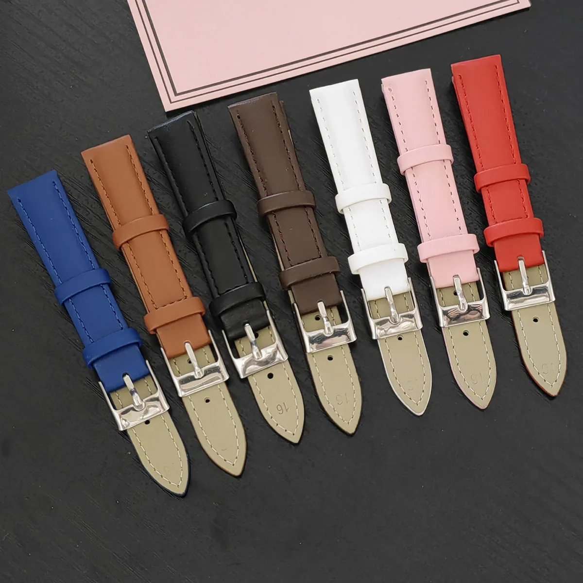Soft Leather Watch Strap 12mm 14mm 16mm 18mm 20mm 22mm Men&Women General Part Knitted Replacement Watch Band cement Watch Band