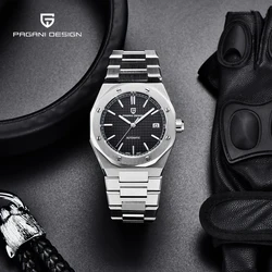 PAGANI DESIGN Men's Automatic Mechanical Miyota 8215 Sapphire Watch Stainless Steel Waterproof Luminous C3 reloj de hombre