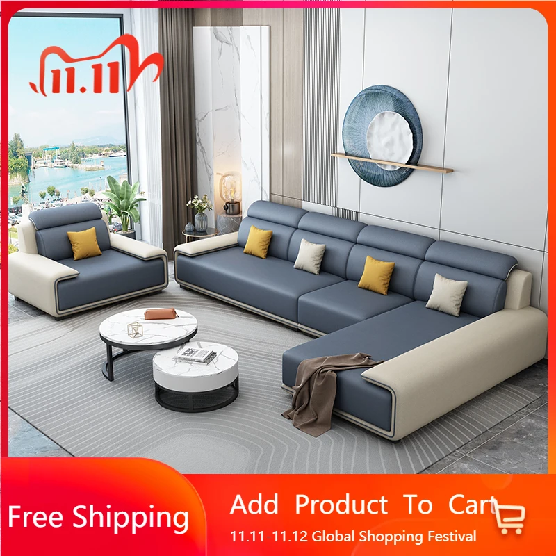 

Lazy Cozy Nordic Sofa Chairs Living Room Salon Fancy Luxury Wood Lounge Sofa Puffs Modern House Schlafsofa Postmodern Furniture