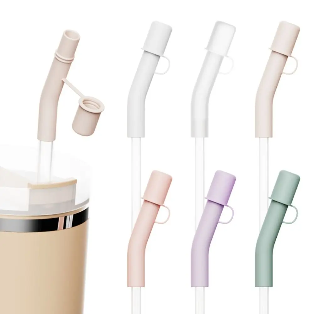 3Pcs Silicone Straw Extended Cover Cap Reusable Dust Proof Straw Topper Tumbler Accessories Spill Leak Stopper for Cup