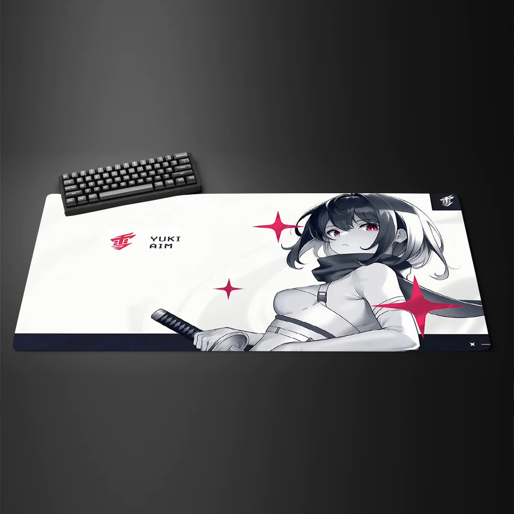 

900x400mm Non-Slip Mouse Mat YUki Aim Katana Gaming Mouse Pad Gamer Large HD Print Mousepad Pc Gamer Computer Keyboard Pad XXL