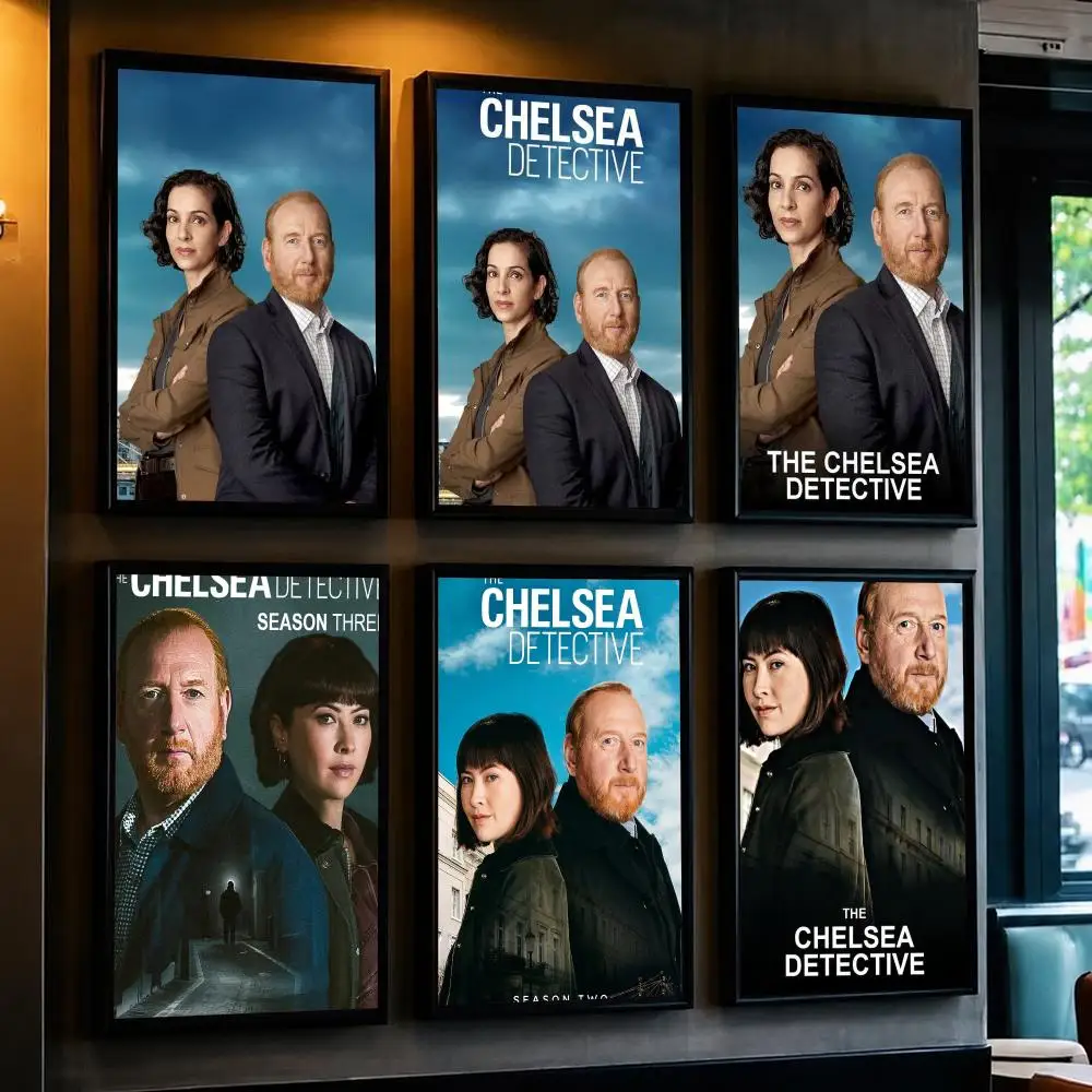 tv series T-The Chelsea Detective-E Poster Removable Wall Sticker for Home Cafe Bar Office Interior Decor