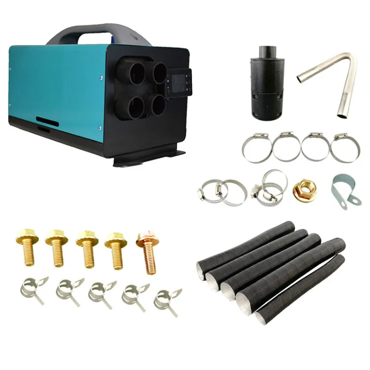 ملحقات سخان التوقف الكل في واحد 12 فولت، سخان هواء ديزل محمول مع شاشة LCD وجهاز تحكم عن بعد لحافلة الشاحنة وRV ​