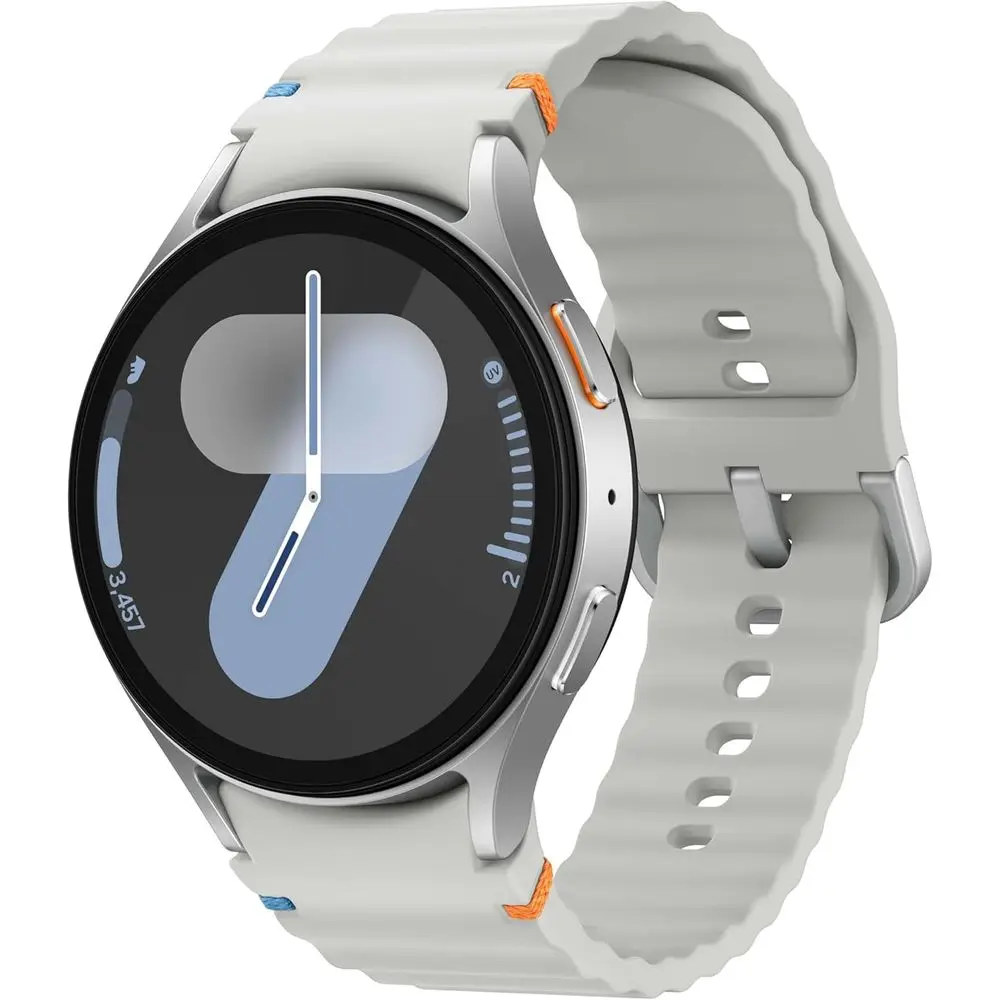 Watch 7 44mm LTE AI Smartwatch w/Energy Score, WellnTips, Heart Rate Tracking, Sleep Monitor, itn, 2024, Silver (Renewed)