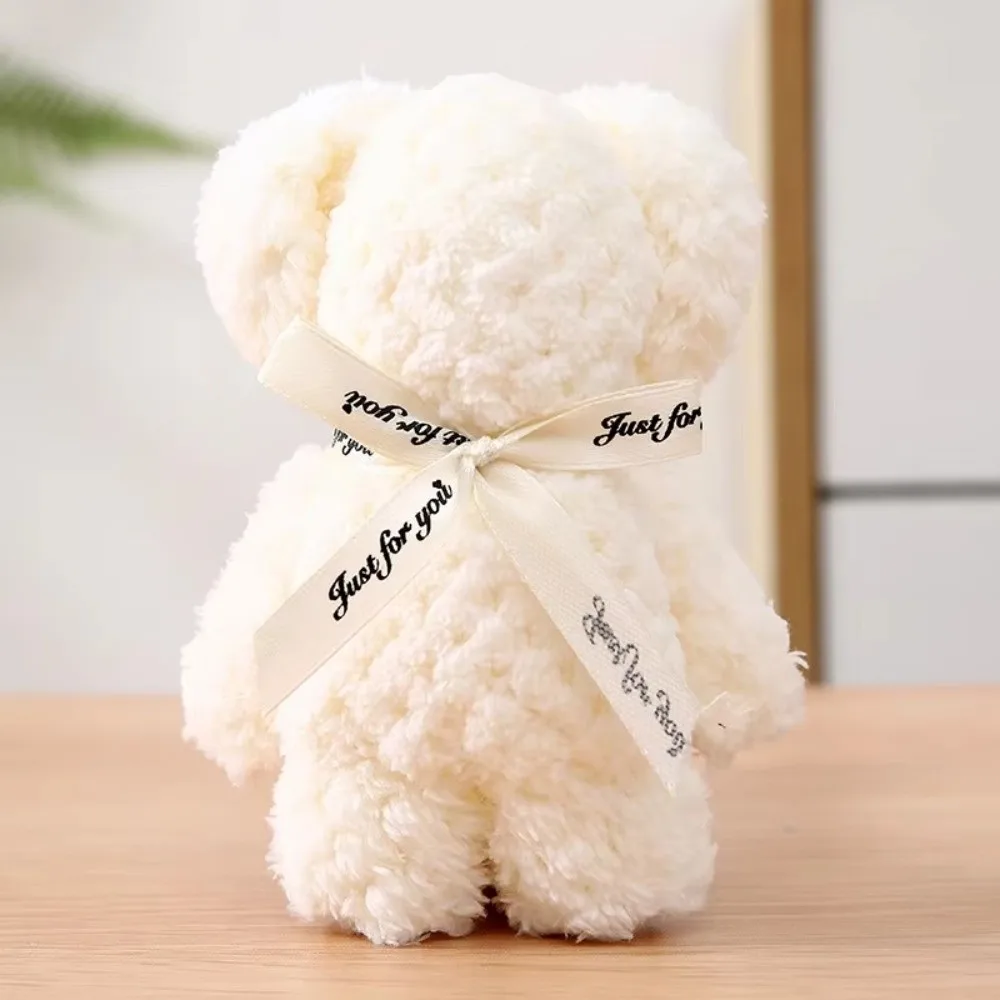 Cute Bear Design​​ Bear Towel​​ Luxury Velvet Texture​​ Soft Face Towel Absorbent Thickened Coral Velvet Hand Towel​​