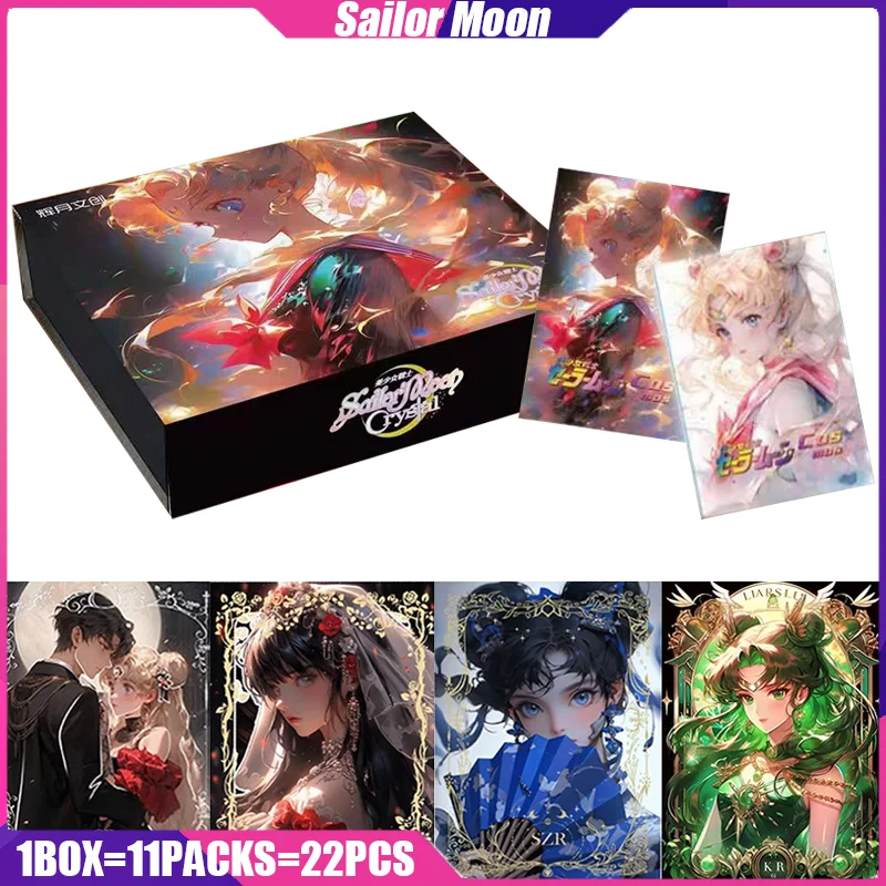 

Sailor Moon Cards HUIYUE VOL.1 Anime Figure Collection Cards Board Games Toys Mistery Box Birthday Gifts for Boys and Girls