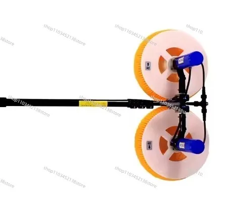 Solar Panel Cleaning Washing Machine Automatic Brush with Double Head Robot Battery Auto Washing Brush for Solar Panel