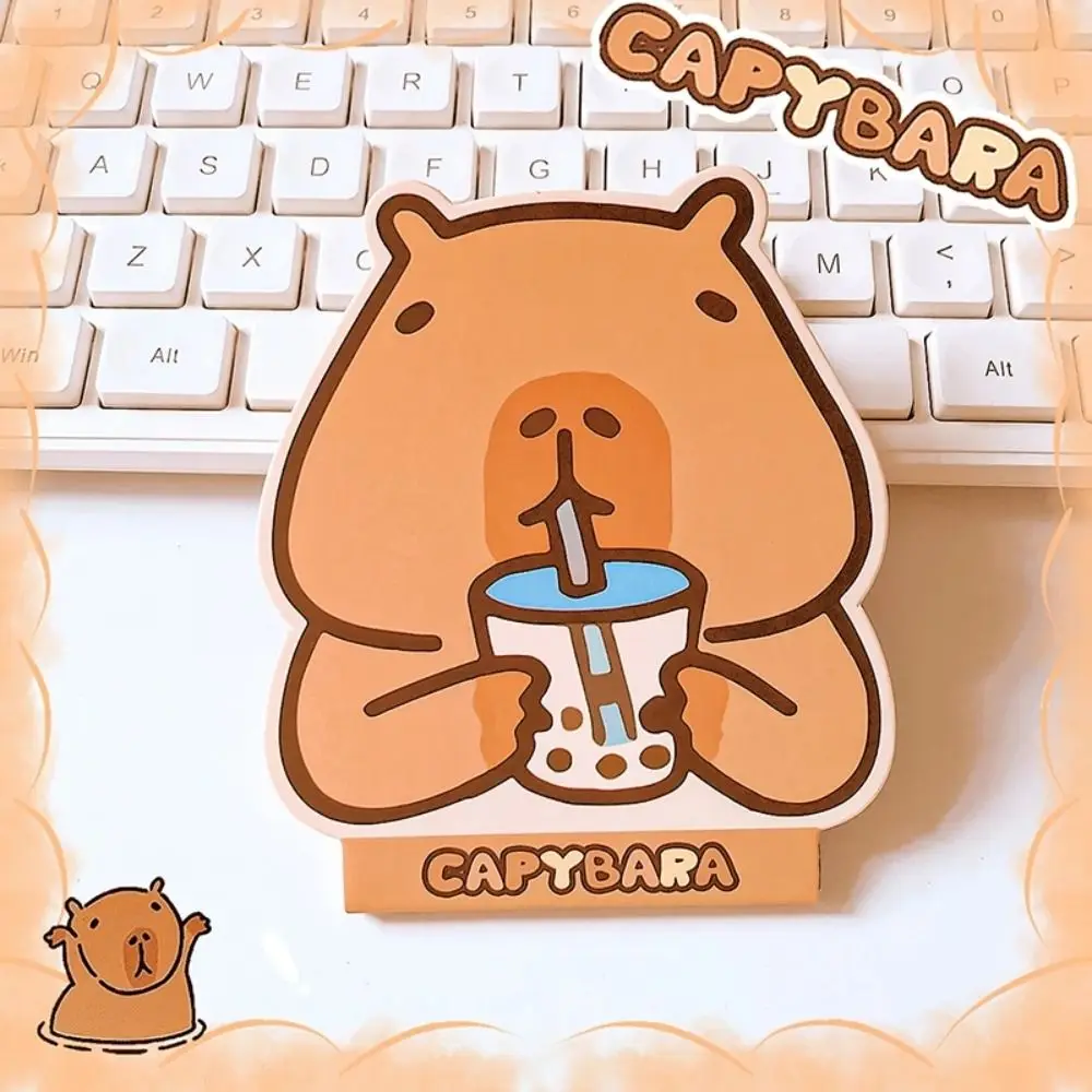 Stationery Kawaii Capybara Notebook Color Page Diary Small Notepad Cute Portable Mini Writing Pad Gift