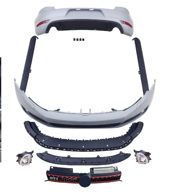 Flying Wing High Quality Car Accessories For  VW Golf 6 With Front Lip Front Rear Bumper Side Skirts Full Kits