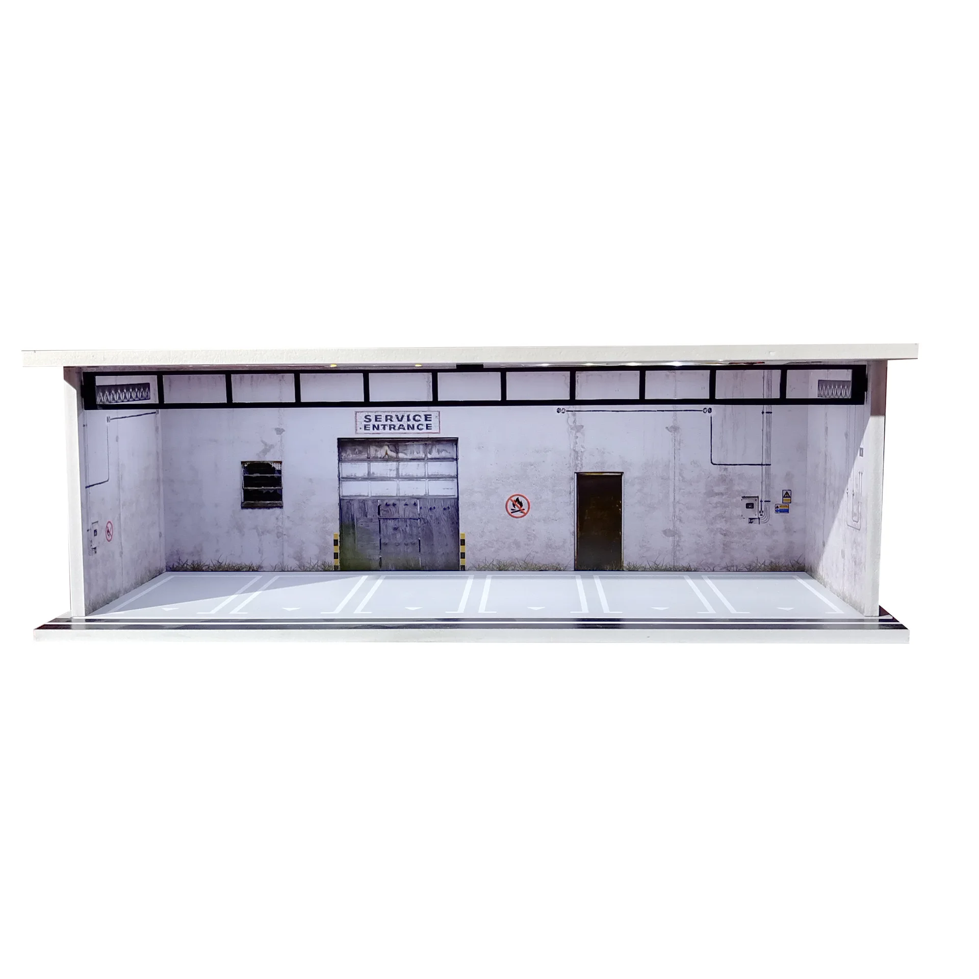 TimeMicro&MoreArt 1:64 taller de reparación/Advan/cuchara/almacenamiento de almacén escena de montaje de tablero de iluminación