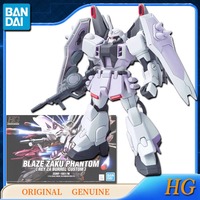 Bandai Original Genuine HG GUNDAM BLAZE ZAKU PHANTOM Anime Action Figures Toys for Boy Girl Kid Gift Collectible Model Ornaments