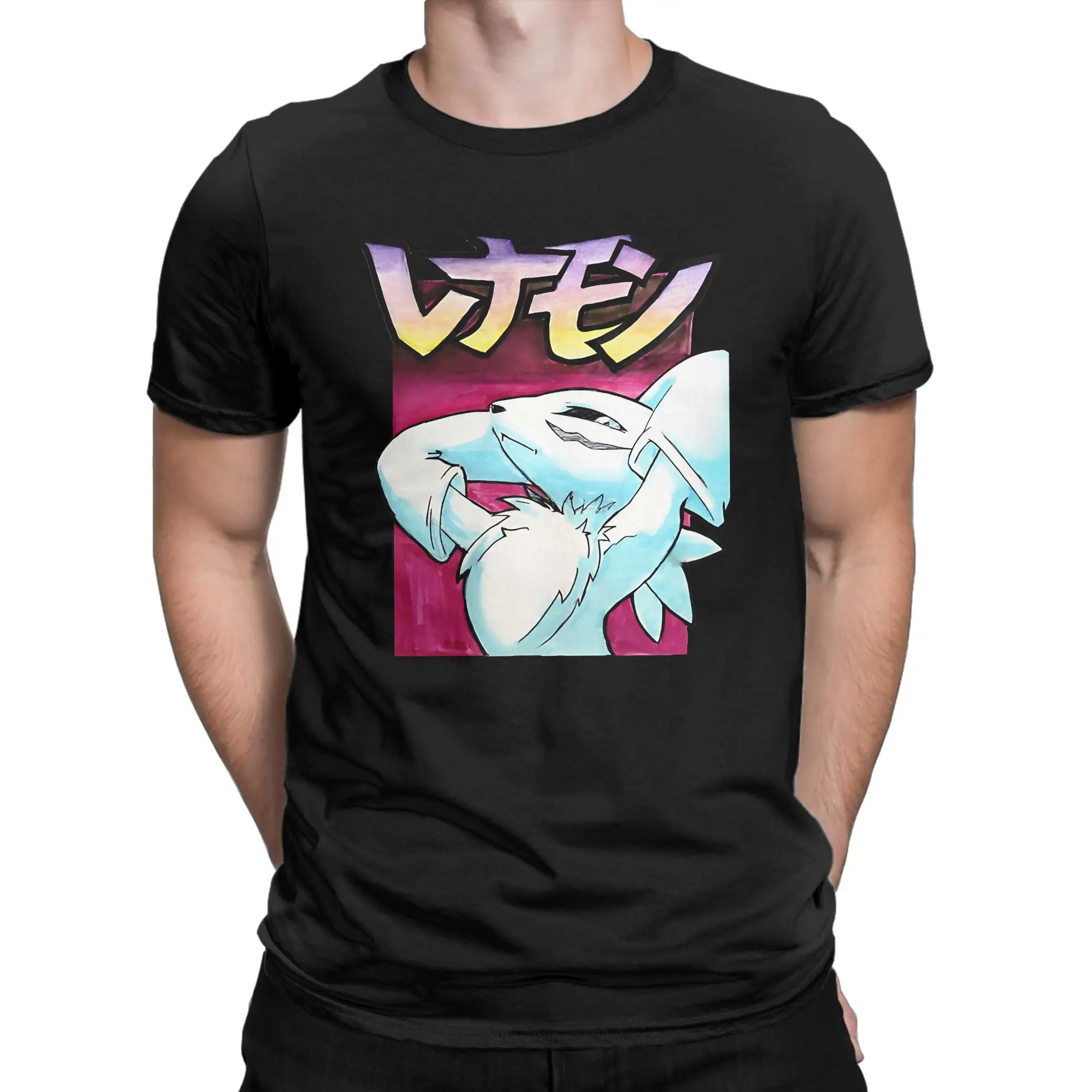 Renamon MANGA COVER Styled Funny Graphic 100% Cotton T-Shirt D-Digimon Tees Tops For Men