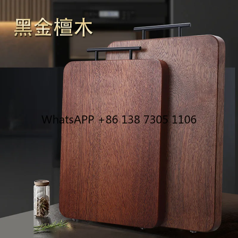 

Black and gold sandalwood whole wood solid wood cutting board cutting board chopping board household