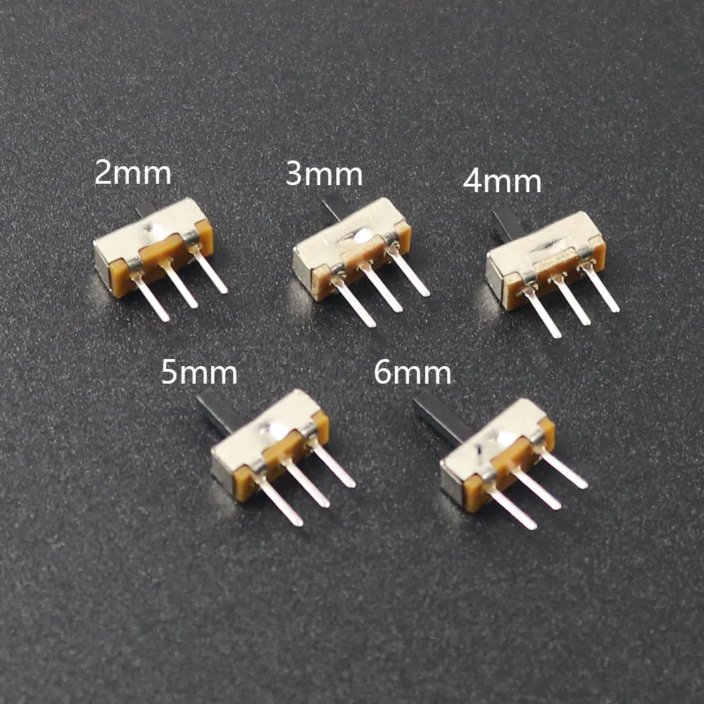 SS12D00-Mini Sliding Switch, 3Pin, 1P2T, 2 Positions, High Quality, Fist, 3mm, 4mm, 5mm, 6mm, micro Sliding Switch, 10/20/50pcs - Image 3