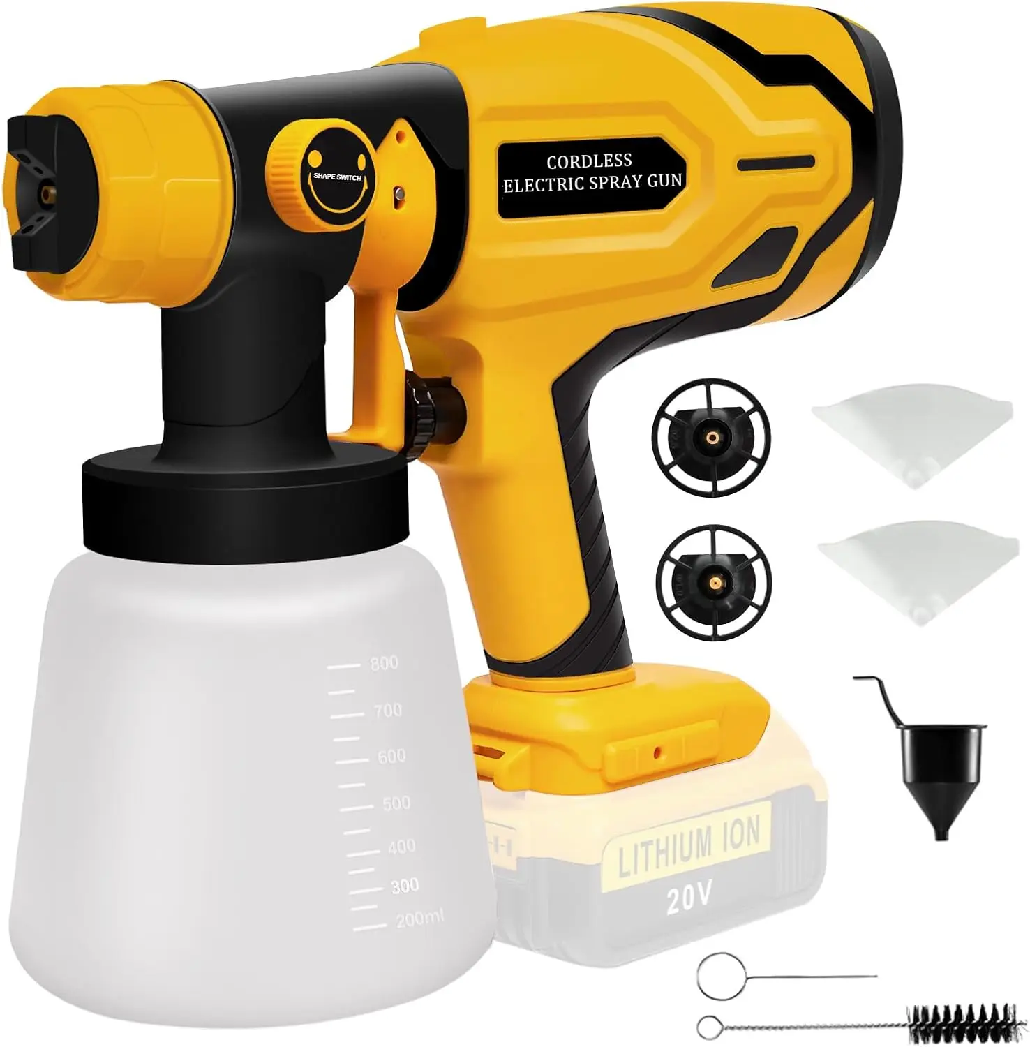 

Беспроводной распылитель краски для аккумулятора DEWALT 20 В макс., распылители краски для домашнего интерьера, безвоздушный электрический HVLP, для мебели, стен