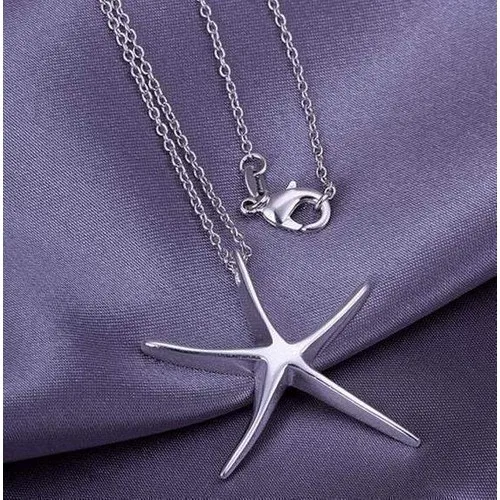 New Season Charms Silver Plated Lovely Sea Star Pendant