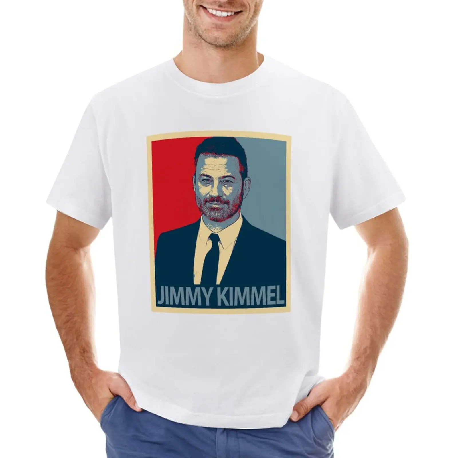 

Jimmy Kimmel T-Shirt tops cute clothes anime clothes blanks Men's t-shirts