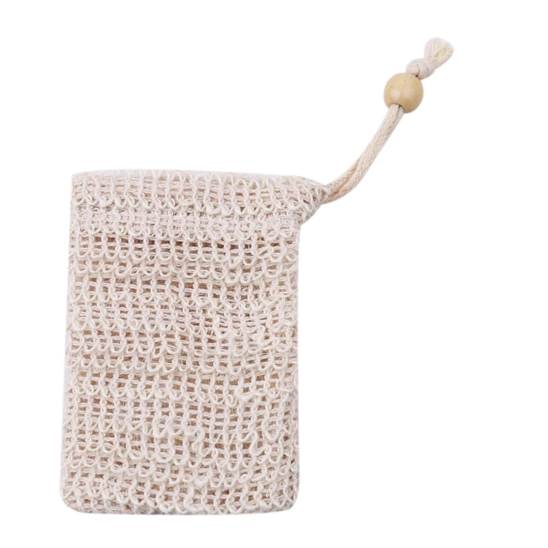 Exfoliating Soap Bag Soap Saver Pouch Bag for Shower Reusable Bath Soap Bags Drawstring Bubble Foam Pocket