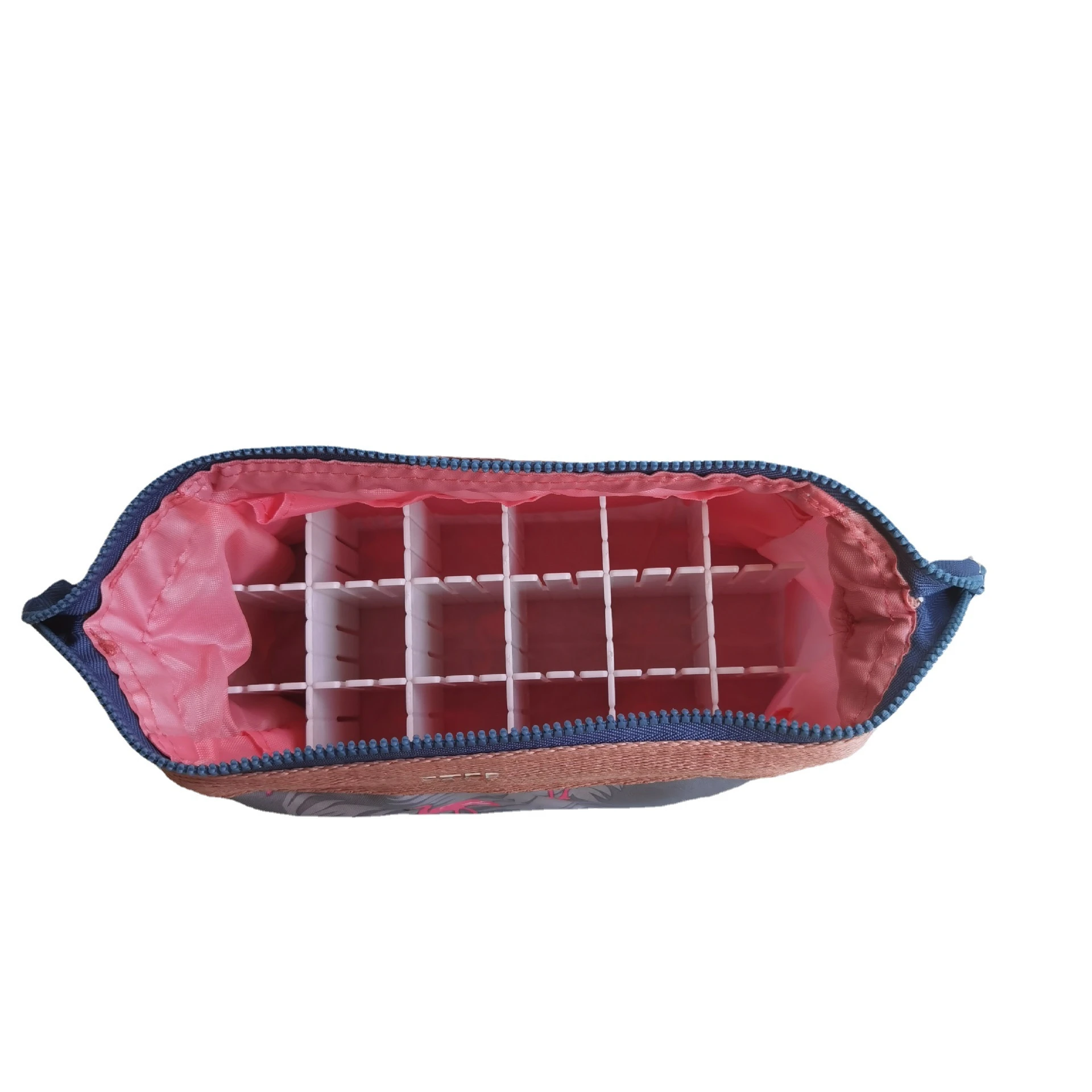 18 Bottles Essential Oil Carry Bag Portable Travel Double-layer Nail Polish Box Cosmetic Storage Perfume Lipstick Organizer