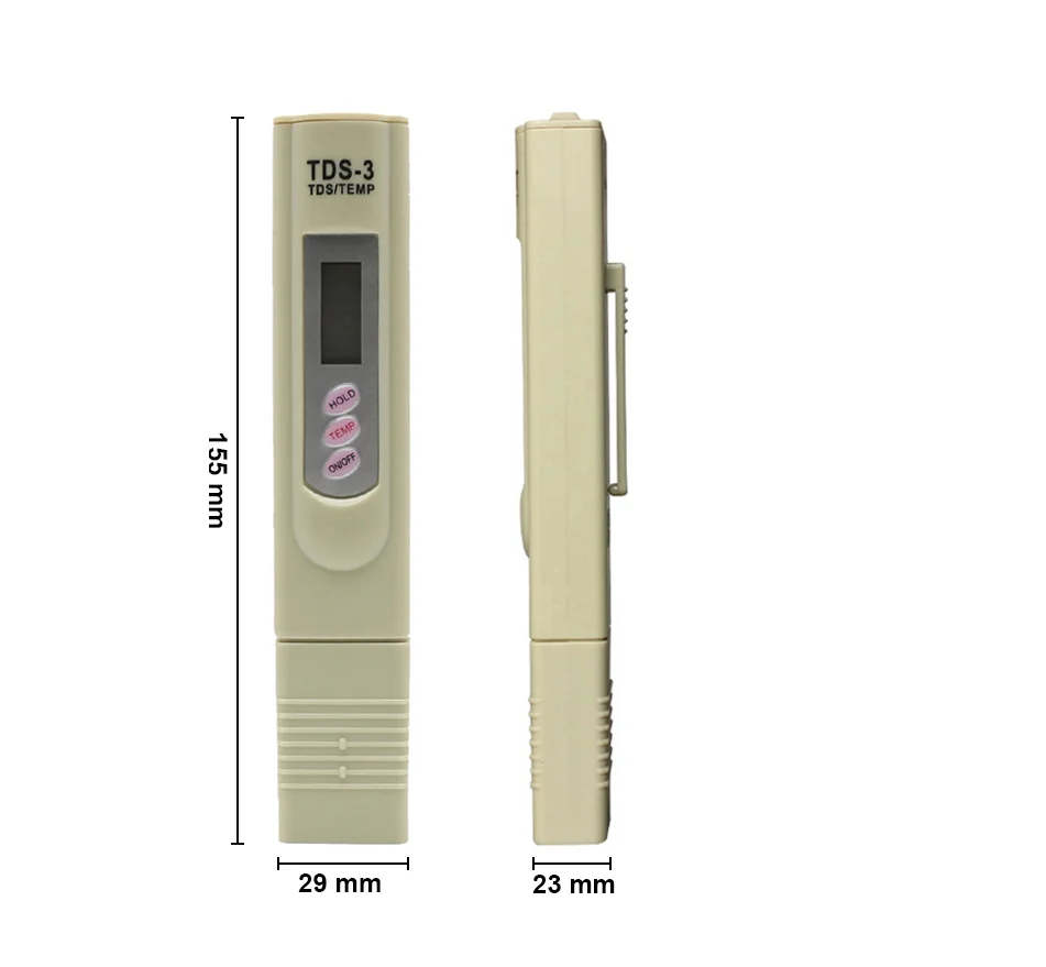 Handheld TDS Digital Water Tester Water Test Pen Water Quality Analysis Meter Water Purity Check 0-9999 ppm Measurement