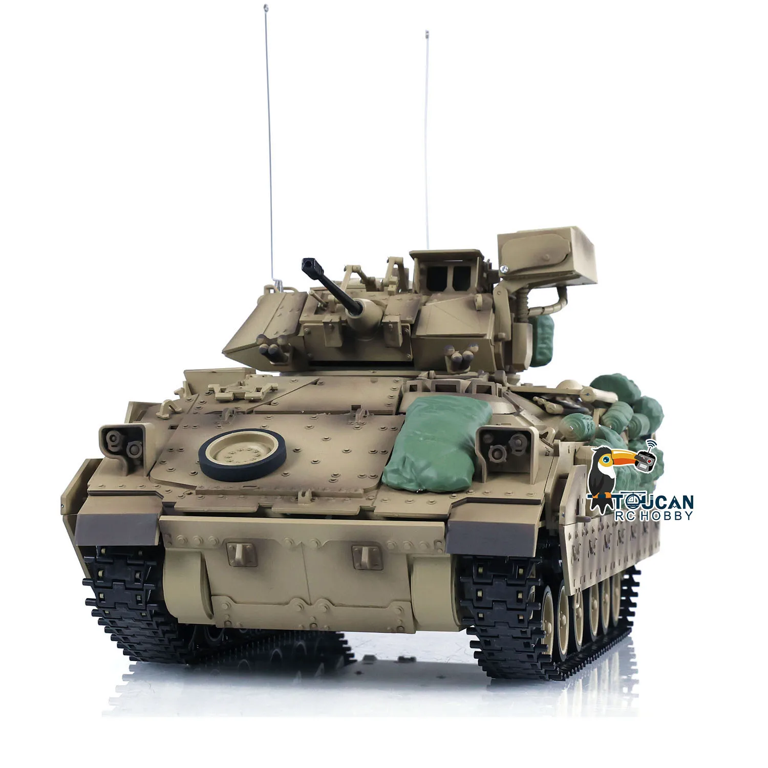 Tongde RC Tank M2A2 1/16 Bradley Infrared Barrel Recoil Electric Toy Model No BB Tank