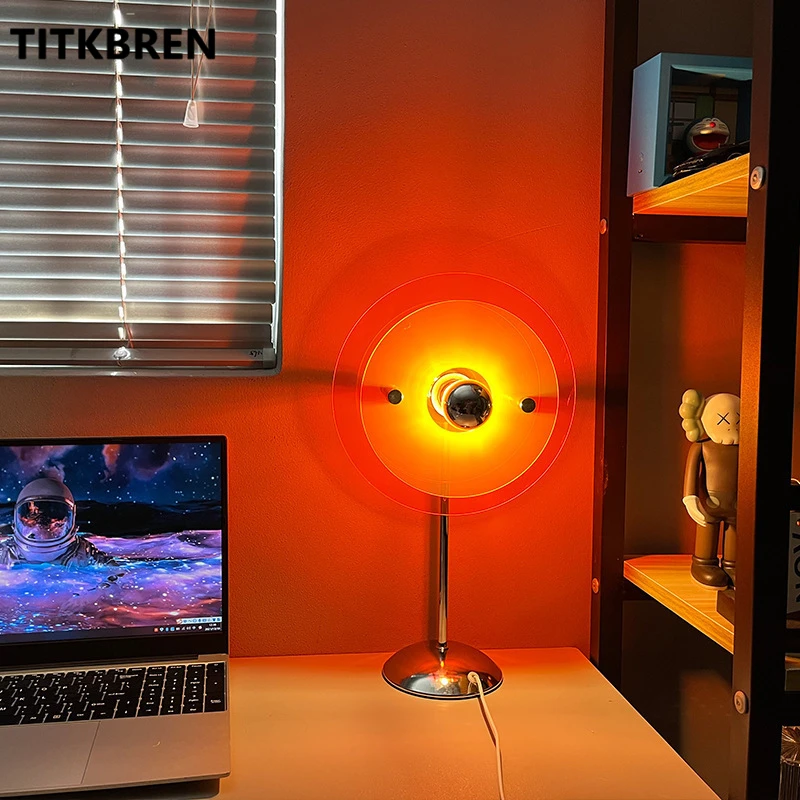 Projection Colorful USB Table Lamp Atmosphere Lamp Bedroom Romantic Desk Light