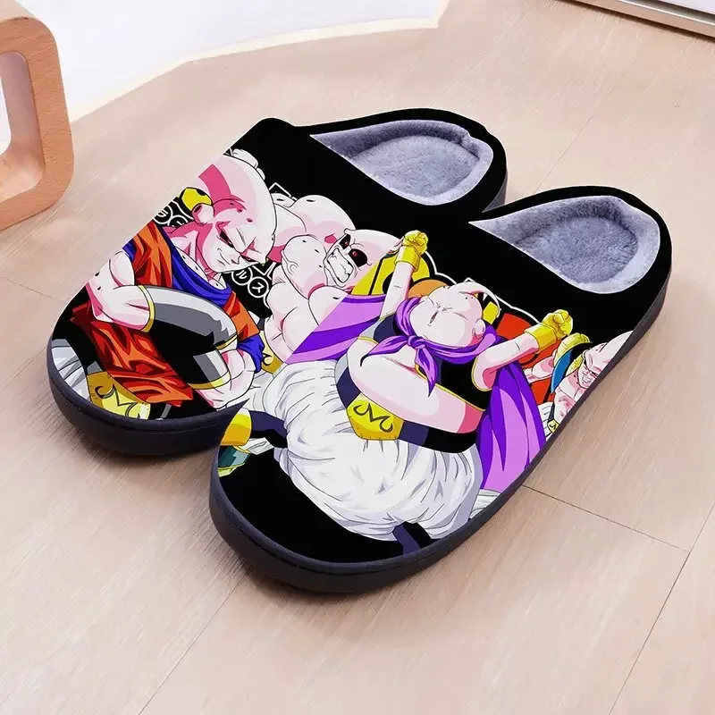 Dragon Ball Winter Warm Indoor Slippers Anime Broli Cospaly Cartoon Cute Shoes For Men Women Boy Girl Slippers Halloween Gift