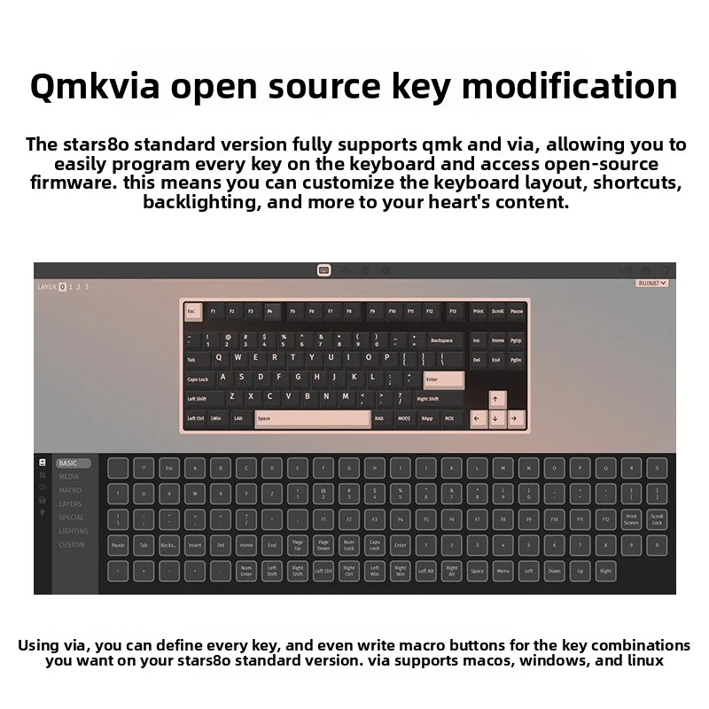 WEIKAV STARS80 Wireless Mechanical Keyboard Standard Edition