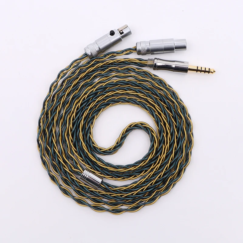 IvipQ-211 7N OCC + палладий + Графеновый кабель для наушников Sennheiser HD650 HD800 обновленный сбалансированный 2,5 мм 3,5 мм 4,4 мм 4PIN XLR разъем