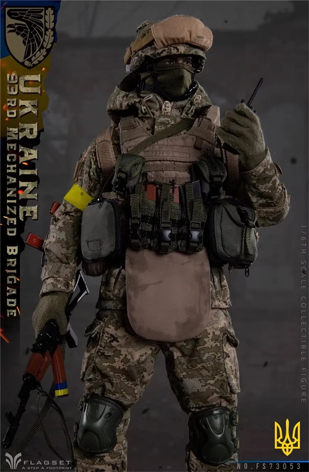 FLAGSET FS 73053 ทหารตุ๊กตานักรบชายของเล่นชุดแขวนเสื้อกั๊ก Bullet-proof ไม่จริงสําหรับ 12 "Action Figure รวบรวม 1/6