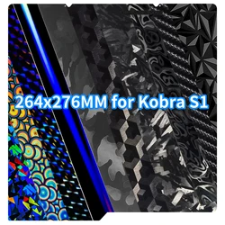 264x276mm build plate for Anycubic Kobra S1 Combo smooth texture PEI sheet PEI PEO PET Board Heated Bed Spring Steel Flexible