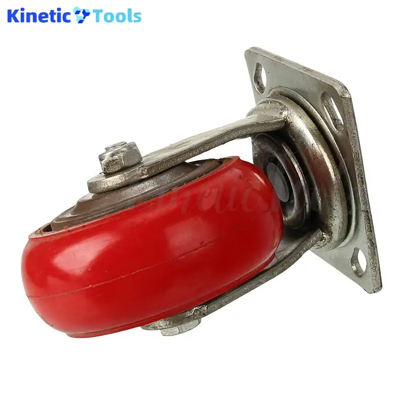 

5 Inch Red Universal Flat Caster – Heavy-Duty Industrial Wheel with Nylon Surface & Iron Core for Equipment Handling
