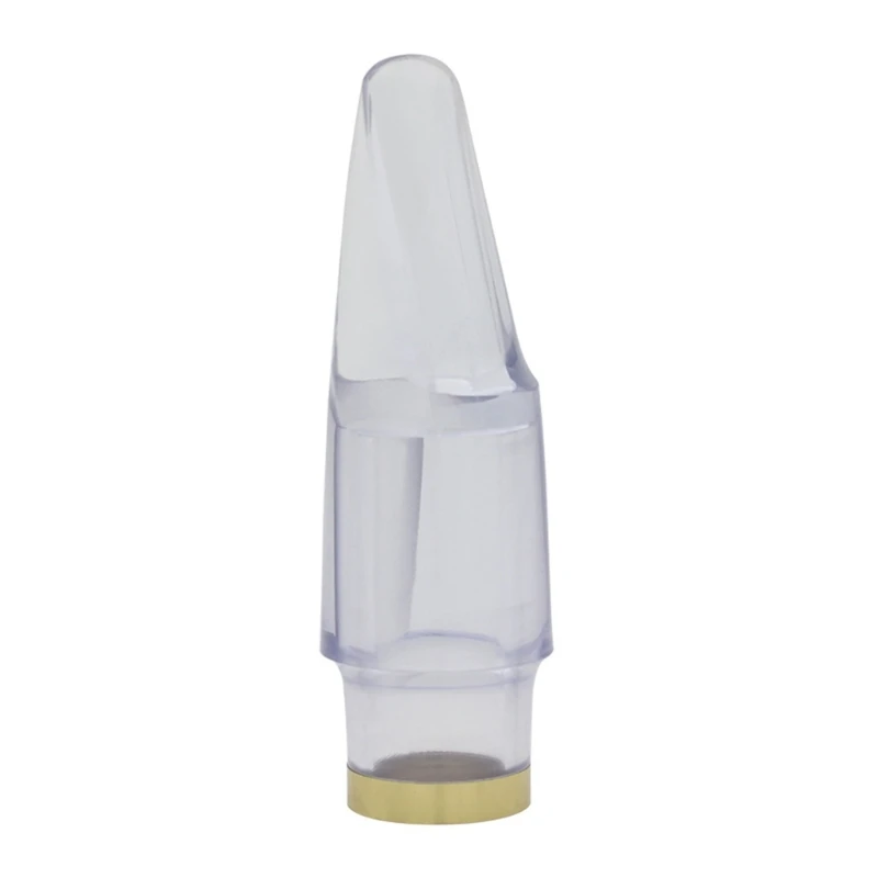 

1PC Alto Saxophone Mouthpiece Clear ABS Saxo Transparent Mouthpiece with Cork X5QF