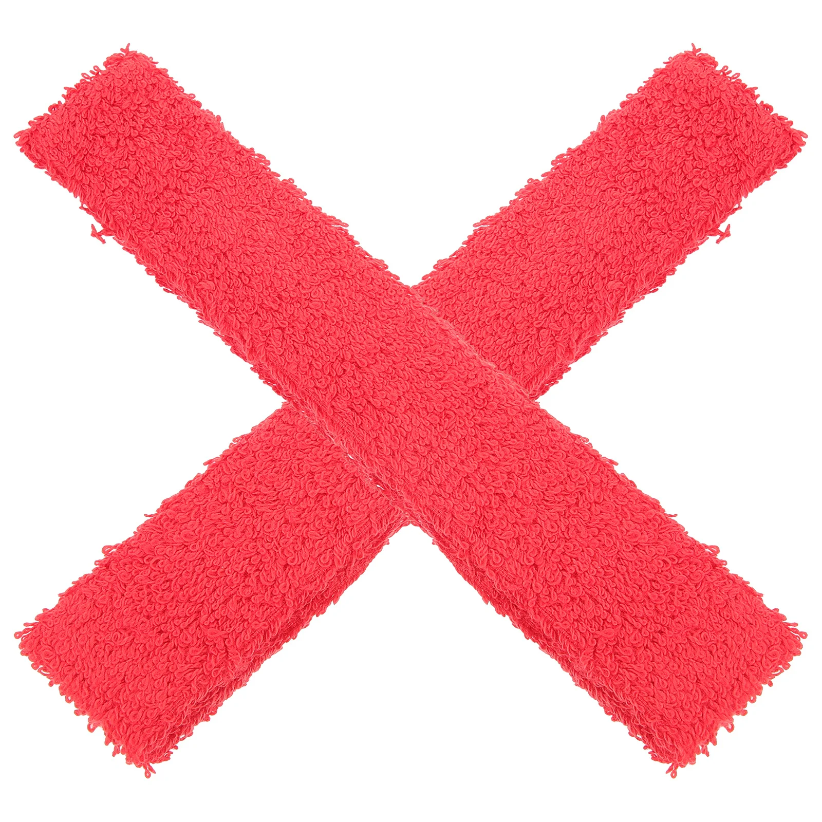 

2 Pcs Badminton Towel Grip Racket Band Handlebar Sweatbands Cotton Red Wrap Grips