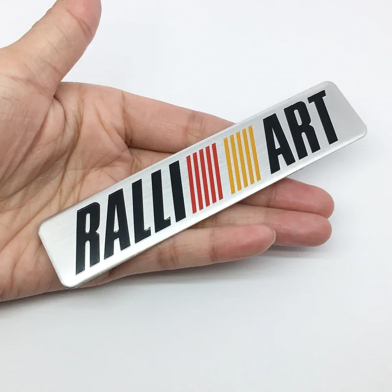 ثلاثية الأبعاد الألومنيوم ملصق رسائل RALLIART شعار السيارة شارة الشارات اكسسوارات لميتسوبيشي لانسر asx أوتلاندر باجيرو جالانت