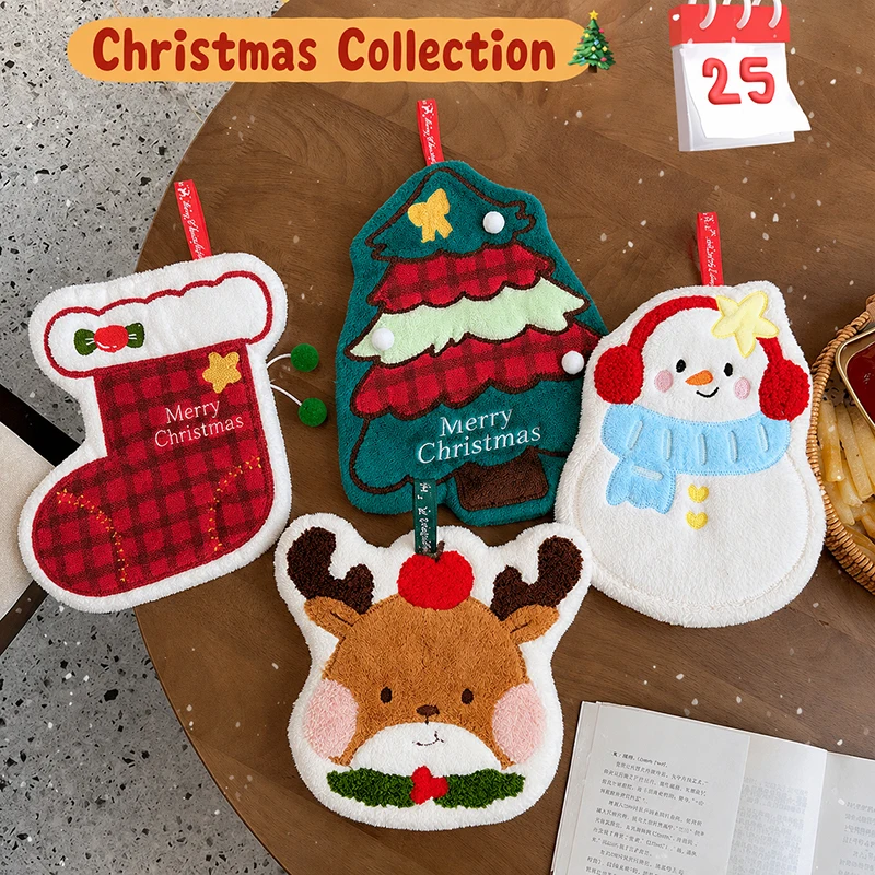 Christmas Hand Towels, Absorbent Kitchen Decor