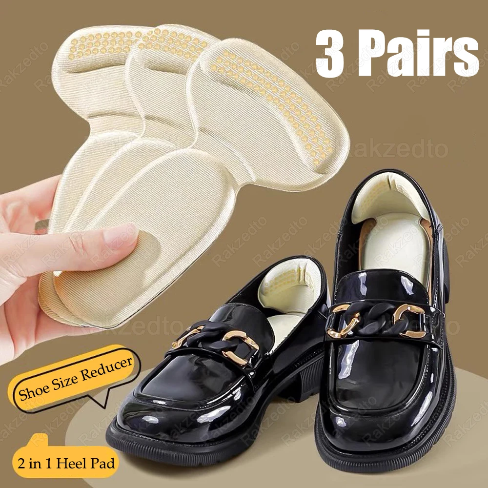 6pcs Heel Insoles for Shoes Patch Heel Pads for Shoes Adjust Size Self-Adhesive Back Sticker Heel Protector Anti-wear Foot Pads