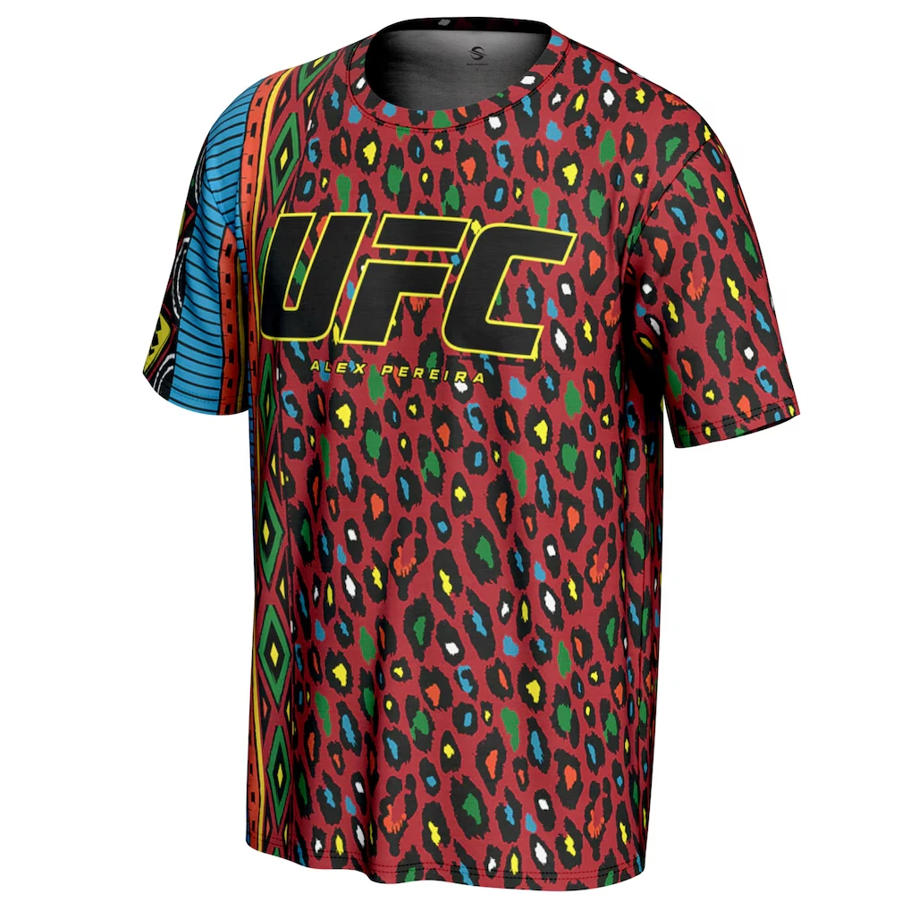 UFC الملاكم الأعلى أليكس "بواتان" بيريرا قتال ليلة قميص القتال المصارعة المثمن قفص الرياضة المحملة الرجال تنفس سرعة تجفيف