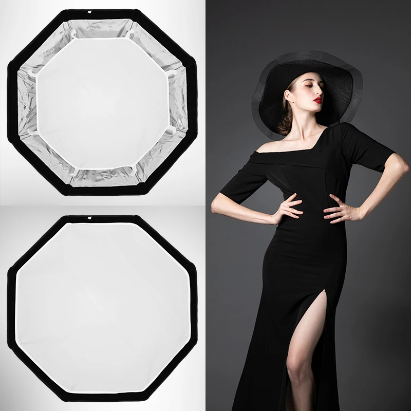 TRIOPO K2 Szybkozestawiany Softbox 55cm 65cm 90cm 120cm Standardowe mocowanie Bowens, wymienny uchwyt z gridem — zdjęcie produktu 5