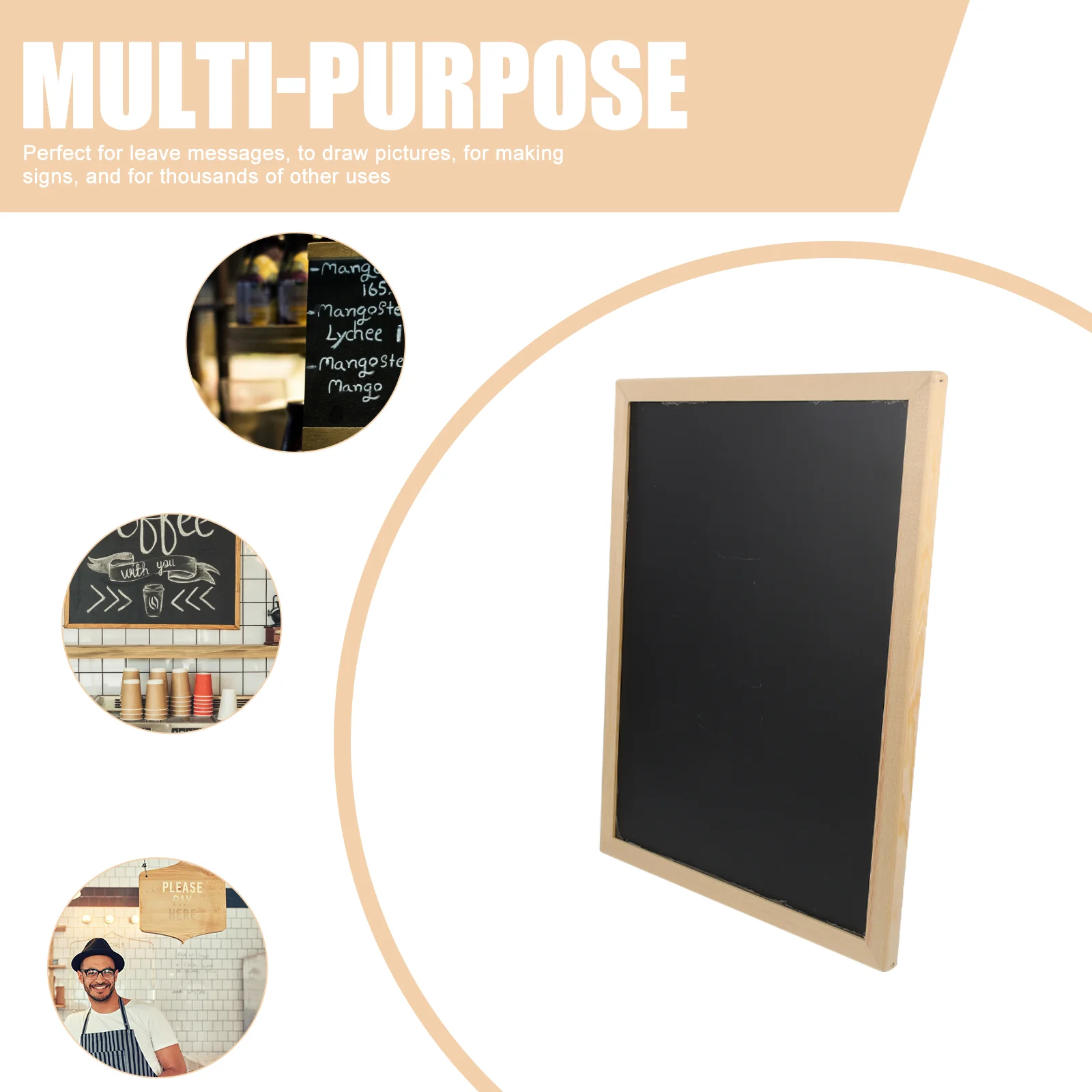 กลางแจ้งจอแสดงผลเด็กป้าย Chalkboard ป้ายไม้สน MINI ป้ายตกแต่งข้อความบอร์ด