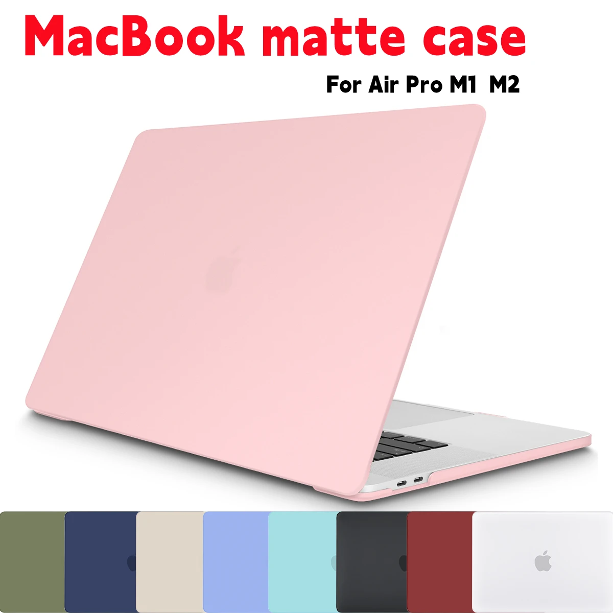 

Matte Plastic Hard Shell Cover for MacBook M4 2024 M3 Pro 14 16 A3112 A2779 A2780 A2681 Air Pro13 A2338 M1 A2442 A2485 2022 2021