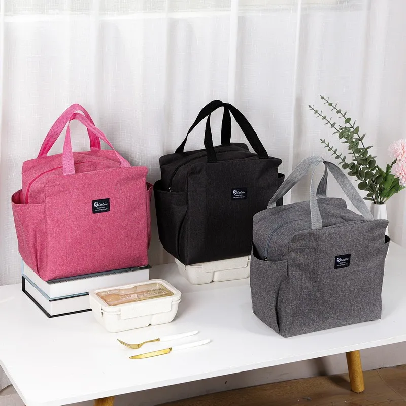 Bolsa Térmica Isolada de Grande Capacidade, Bolsa Térmica Portátil Impermeável para Almoço, Bolsa de Mão para Escritório e Piquenique