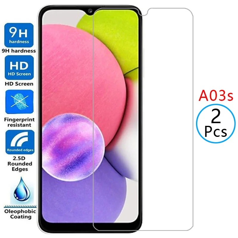 Schützendes gehärtetes Glas für Samsung A03S Displayschutzfolie auf Galaxy A 03S A03 S Film Samsung Samsung Samsung Galaxy Samsung A03S