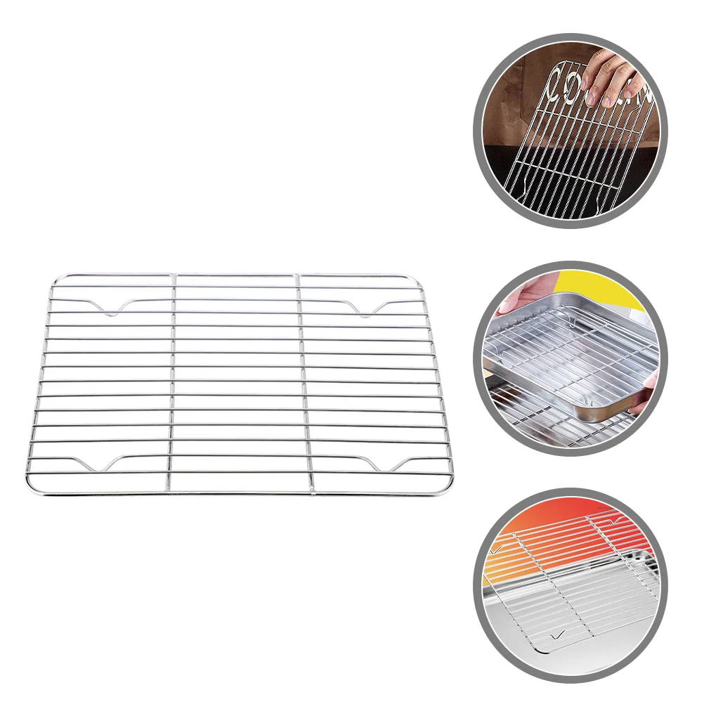 Oven Tray Stainless Steel Grill Wire Cooling Rack for Baking Wardrobe Racks Crackers