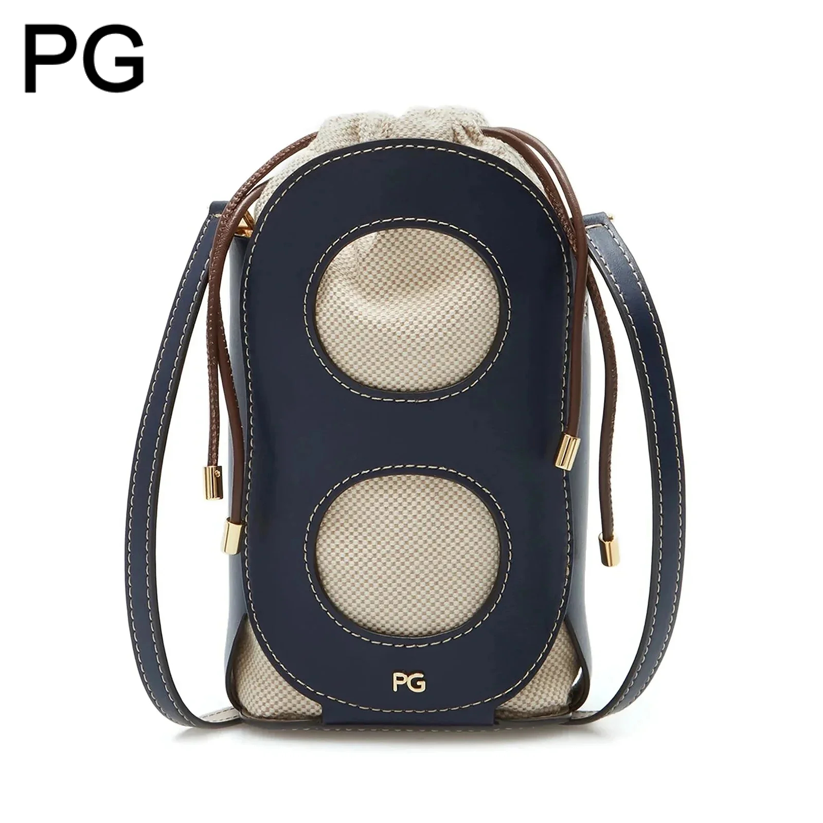 

PG Lady Retro Hollowed Out Drawstring Shoulder Bag High End Fashionable Daily Commuting Crossbody Bag