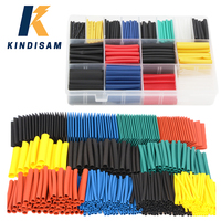 164/328pcs Ratio 2:1 Heat Shrink Tubing, Assorted Sleeving Tube Wrap Cable Wire Kit For Diy Long Lasting Insulation Protection